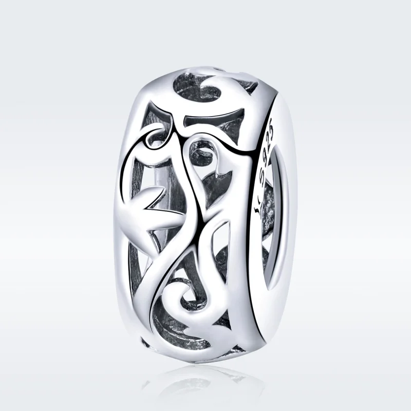 (Bild für) Silberner Vintage-Spacer-Charm im Pandora-Stil - SCC716 - Ansicht 3