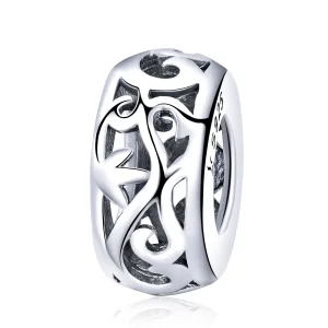 (Bild für) Silberner Vintage-Spacer-Charm im Pandora-Stil - SCC716