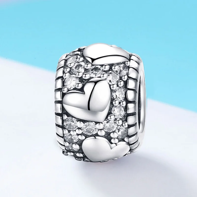 (Bild für) Spacer-Charm „Shine In My Heart“ aus Silber im Pandora-Stil - SCC798 - Ansicht 2