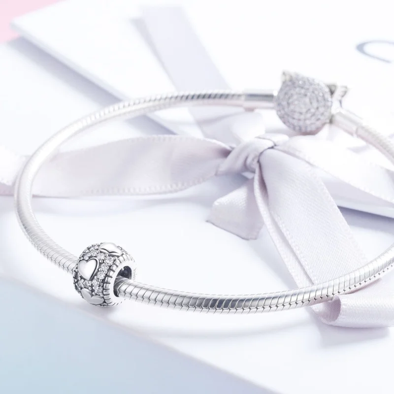 (Bild für) Spacer-Charm „Shine In My Heart“ aus Silber im Pandora-Stil - SCC798 - Ansicht 4