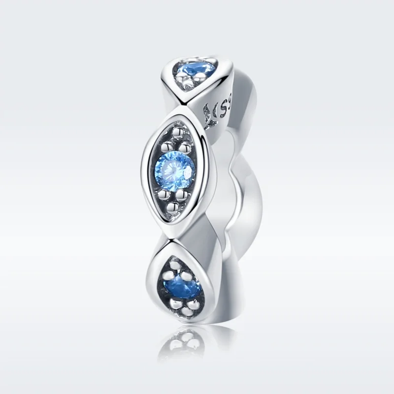 (Bild für) Spacer-Charm „Shining Eyes“ aus Silber im Pandora-Stil - SCC513 - Ansicht 2