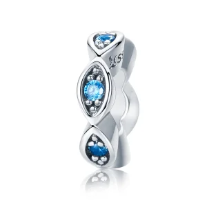 (Bild für) Spacer-Charm „Shining Eyes“ aus Silber im Pandora-Stil - SCC513