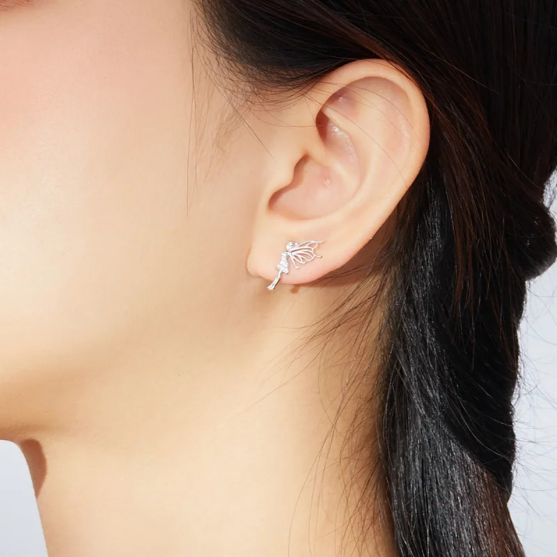 (Bild für) Blumenelfen-Ohrstecker im Pandora-Stil - BSE338 - Ansicht 6