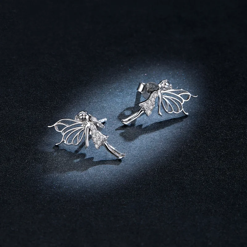 (Bild für) Blumenelfen-Ohrstecker im Pandora-Stil - BSE338 - Ansicht 8
