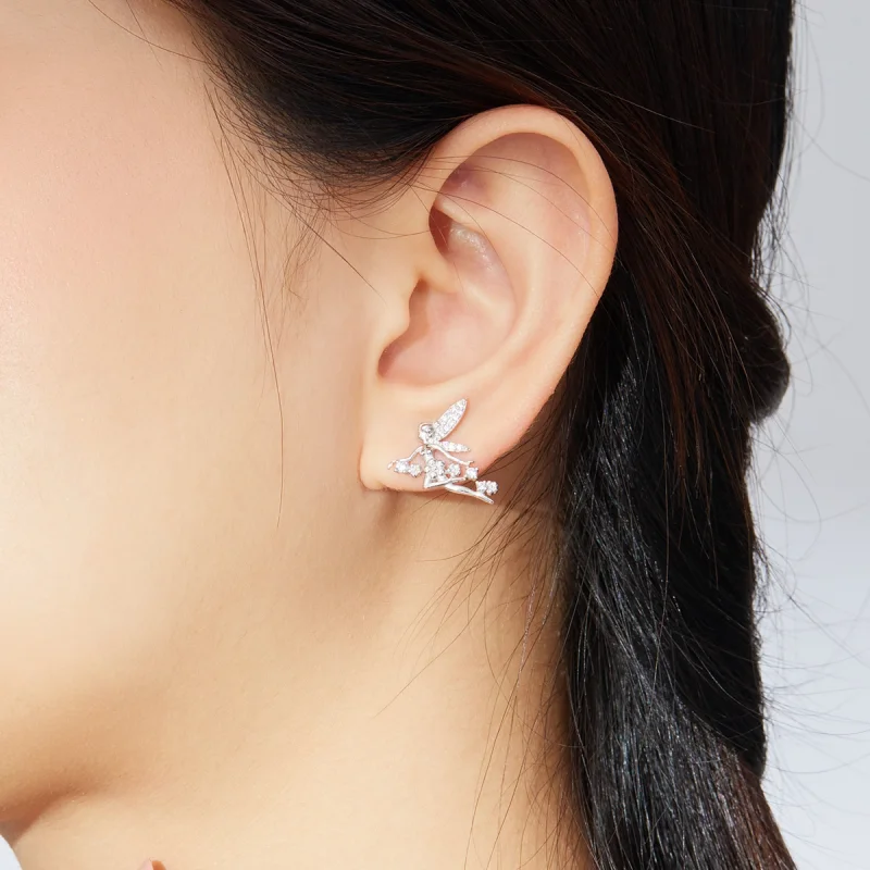 (Bild für) Blumenelfen-Ohrstecker im Pandora-Stil - BSE341 - Ansicht 6