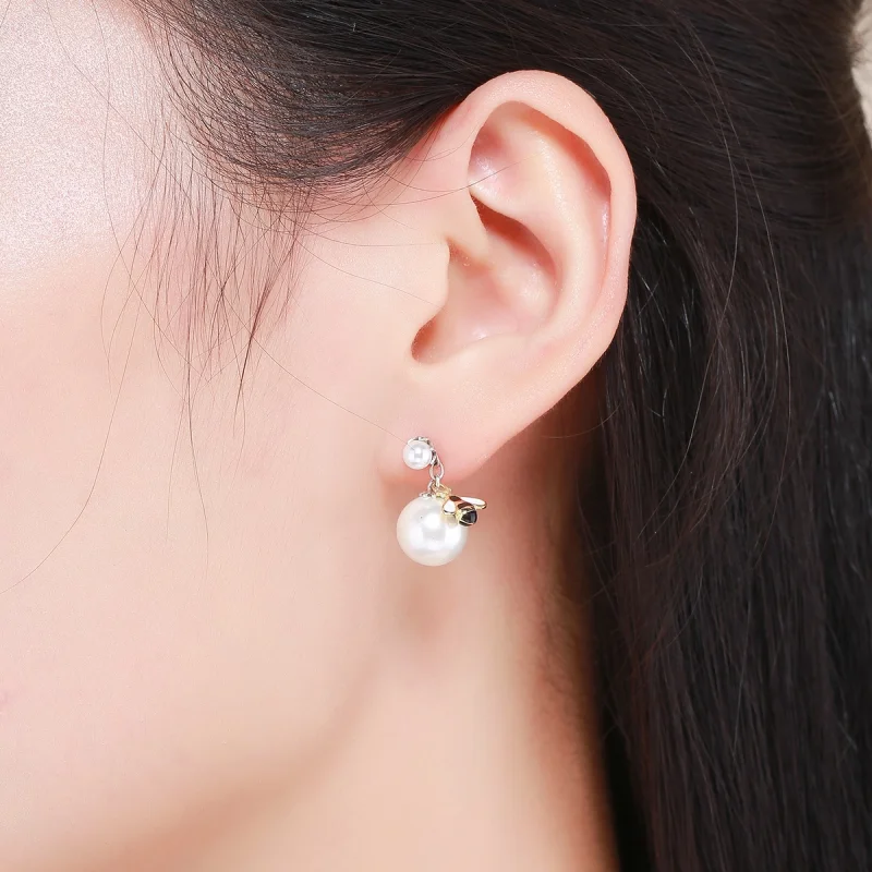 (Bild für) Damen-Blumen-Ohrstecker im Pandora-Stil - SCE232 - Ansicht 8