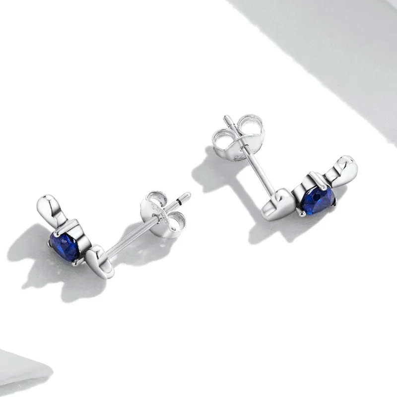 (Bild für) Einfache Liebes-Ohrstecker im Pandora-Stil - SCE1348 - Ansicht 2