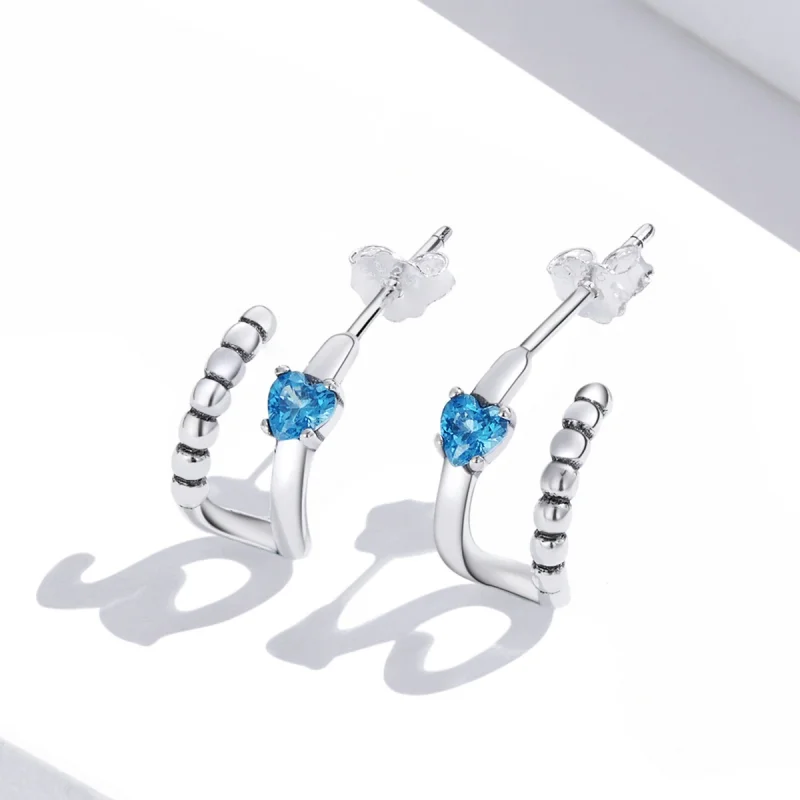 (Bild für) Exquisite Doppelschicht-Ohrstecker im Pandora-Stil - SCE1331 - Ansicht 2