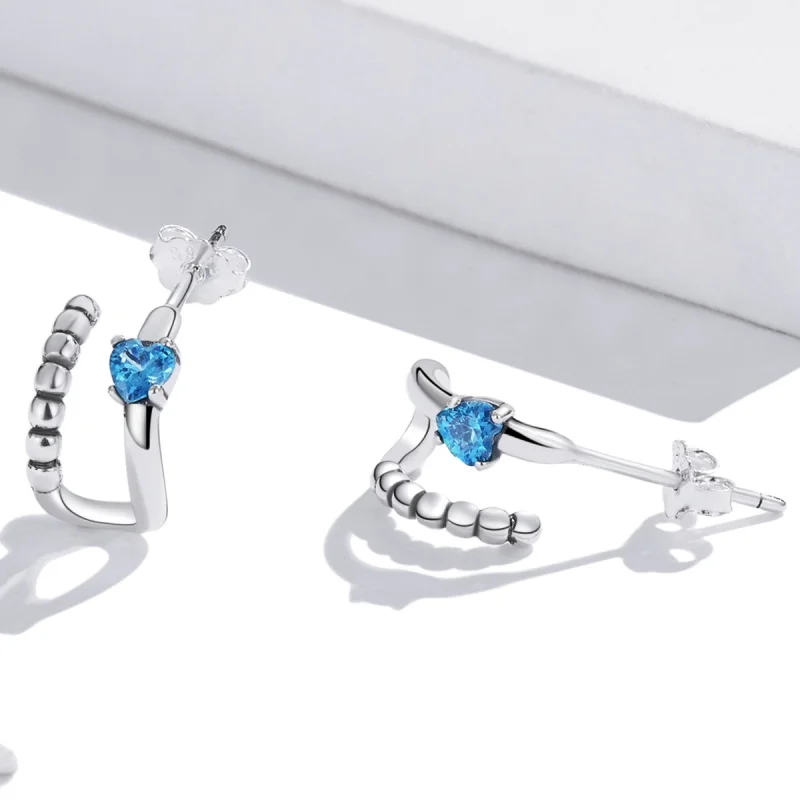 (Bild für) Exquisite Doppelschicht-Ohrstecker im Pandora-Stil - SCE1331 - Ansicht 4