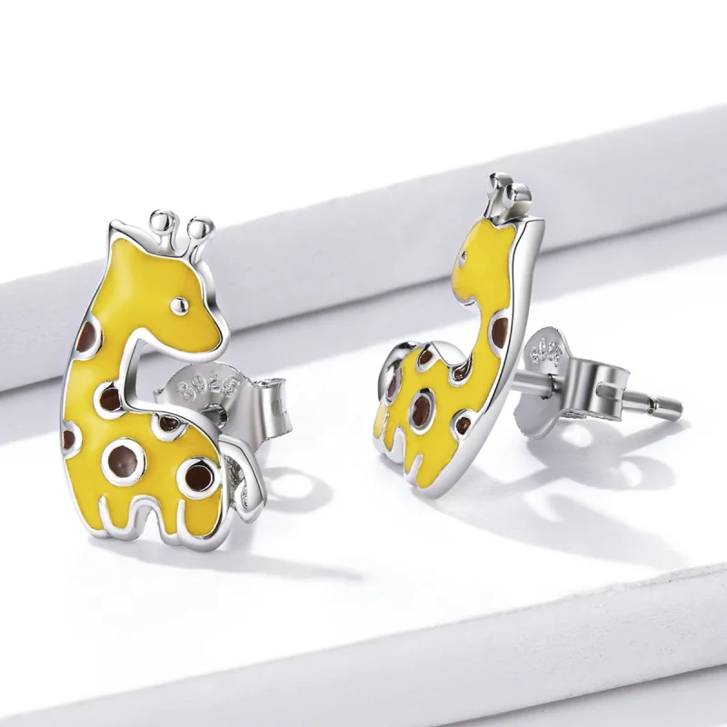 (Bild für) Giraffen-Ohrstecker im Pandora-Stil - BSE586 - Ansicht 3
