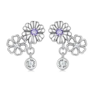 (Bild für) Kleine Gänseblümchen-Ohrstecker im Pandora-Stil - SCE1514