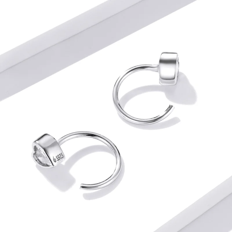(Bild für) Liebes-Ohrstecker im Pandora-Stil - BSE516 - Ansicht 2