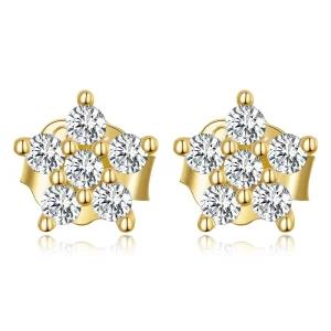 (Bild für) Mini-Blumen-Ohrstecker im Pandora-Stil - BSE598-B