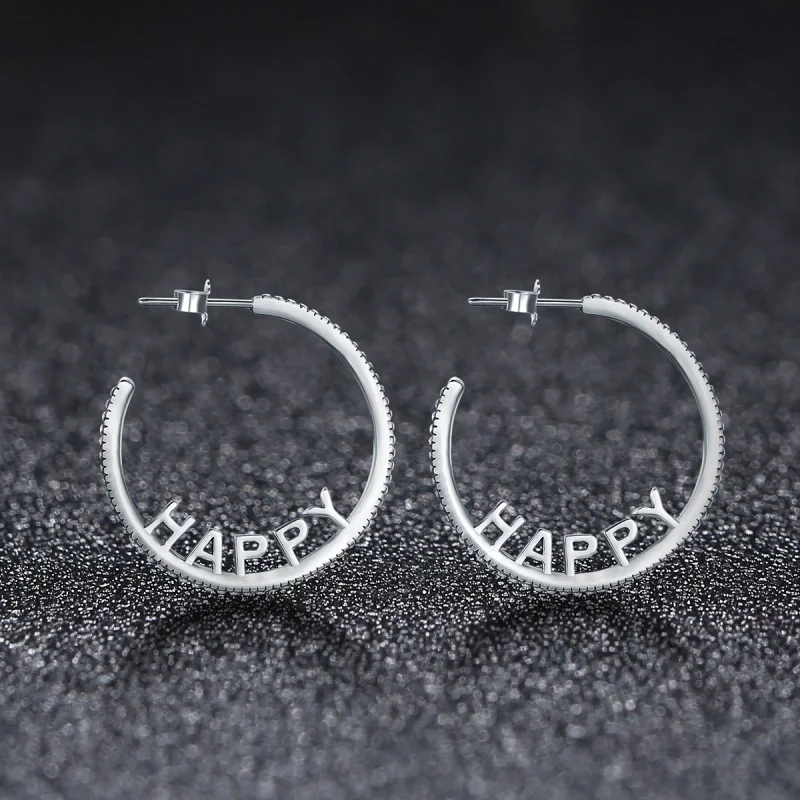 (Bild für) Ohrstecker „Happy Wishes“ im Pandora-Stil - VSE087 - Ansicht 2