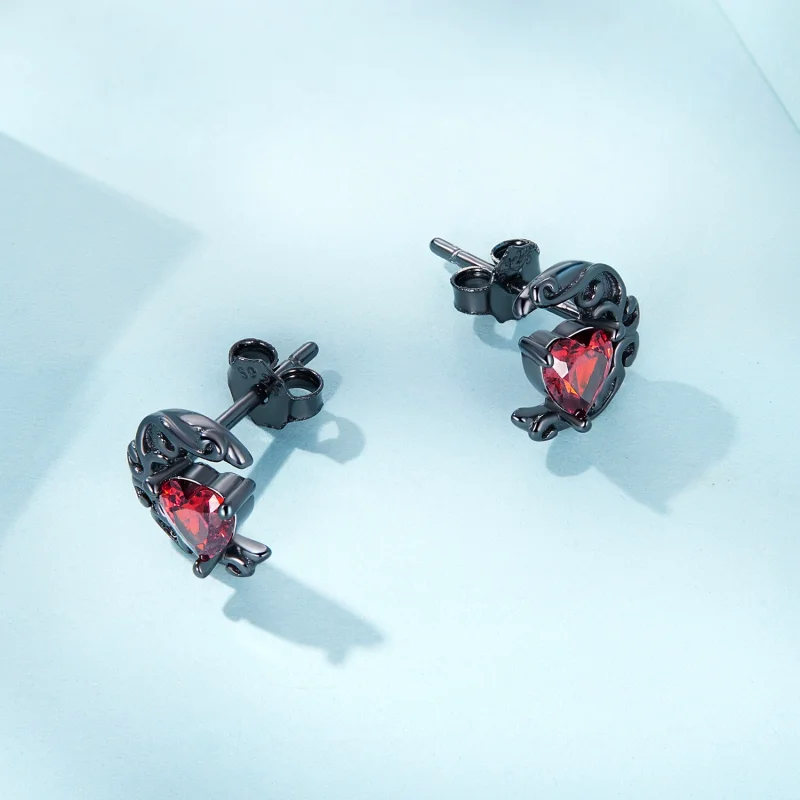 (Bild für) Ohrstecker im Pandora-Stil „Dark Night Moonlight“. - SCE1519 - Ansicht 4