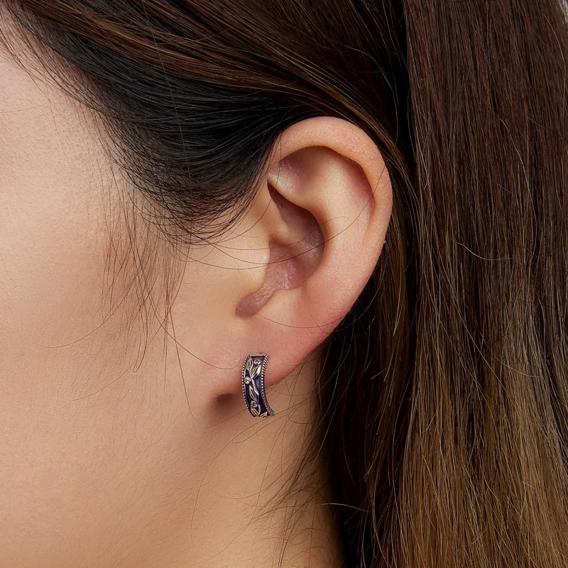 (Bild für) Ohrstecker im Pandora-Stil mit Retro-Muster - SCE1415 - Ansicht 6