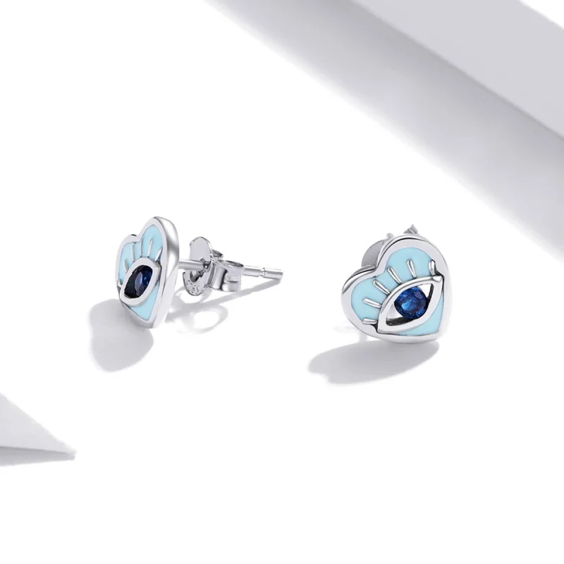 (Bild für) Ohrstecker „Love Guard“ im Pandora-Stil - SCE1134 - Ansicht 2