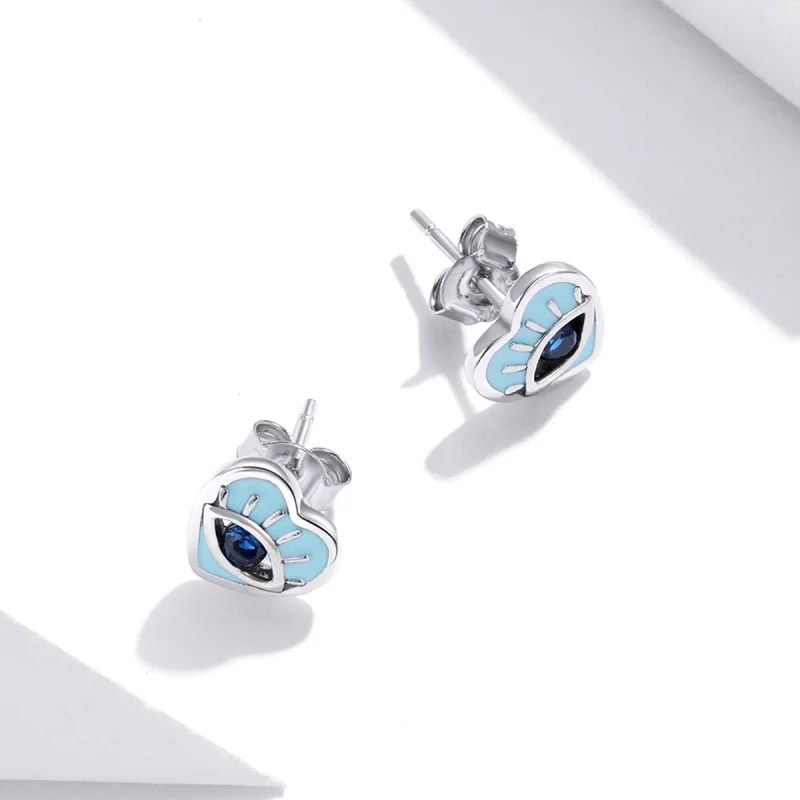 (Bild für) Ohrstecker „Love Guard“ im Pandora-Stil - SCE1134 - Ansicht 4