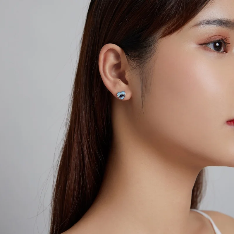 (Bild für) Ohrstecker „Love Guard“ im Pandora-Stil - SCE1134 - Ansicht 5
