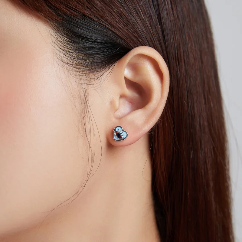 (Bild für) Ohrstecker „Love Guard“ im Pandora-Stil - SCE1134 - Ansicht 6