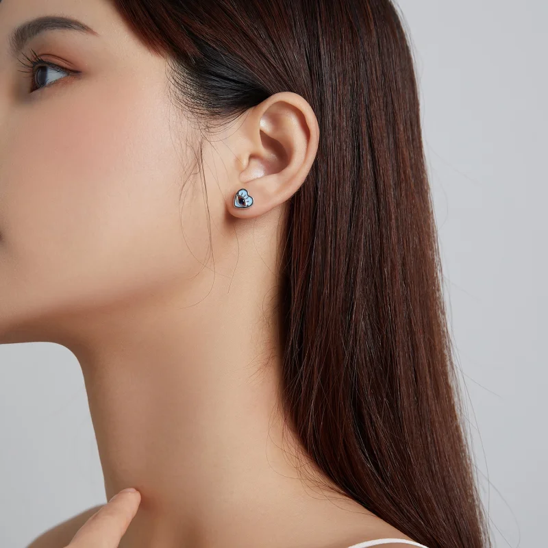 (Bild für) Ohrstecker „Love Guard“ im Pandora-Stil - SCE1134 - Ansicht 7