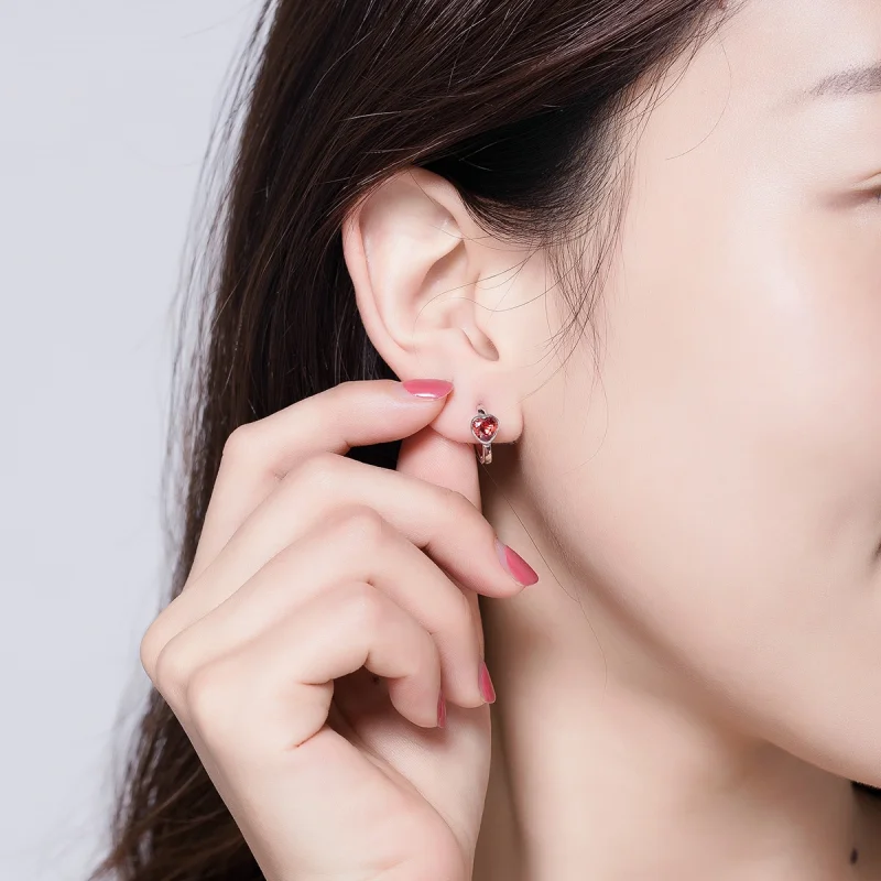 (Bild für) Ohrstecker „Love You“ im Pandora-Stil - BSE084 - Ansicht 6