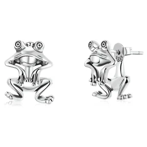 (Bild für) Ohrstecker mit lustigem Frosch im Pandora-Stil - SCE1324