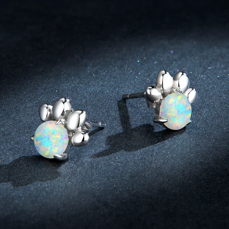 (Bild für) Ohrstecker mit Opal-Siegel im Pandora-Stil - BSE346 - Ansicht 5