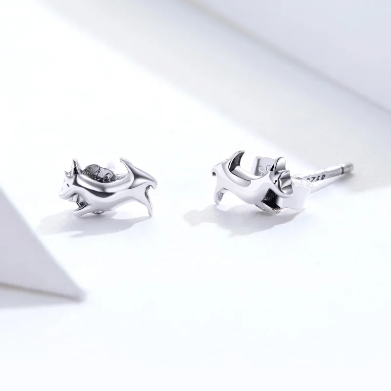 (Bild für) Ohrstecker mit Welpen im Pandora-Stil - SCE818 - Ansicht 4