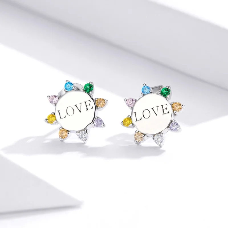 (Bild für) Ohrstecker „Sweet Love“ im Pandora-Stil - SCE892 - Ansicht 2