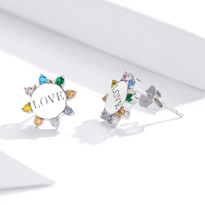 (Bild für) Ohrstecker „Sweet Love“ im Pandora-Stil - SCE892 - Ansicht 3