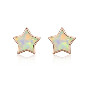 (Bild für) Opal-Pentagramm-Ohrstecker im Pandora-Stil - SCE674
