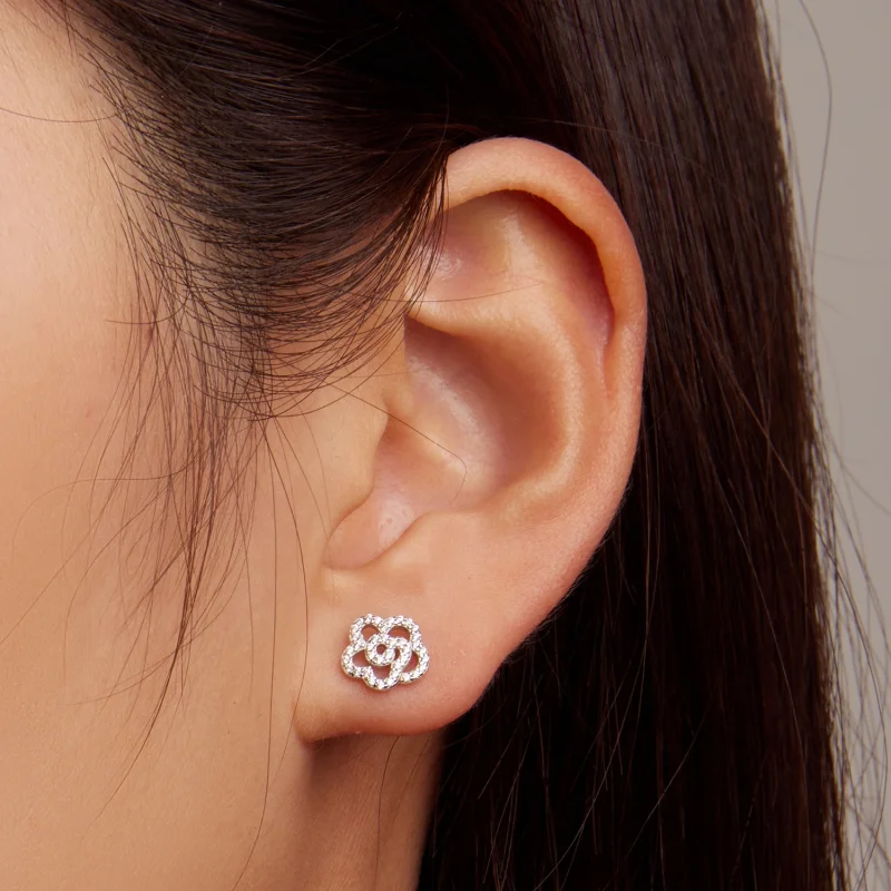 (Bild für) Pandora Blumen Ohrstecker - BSE712 - Ansicht 6
