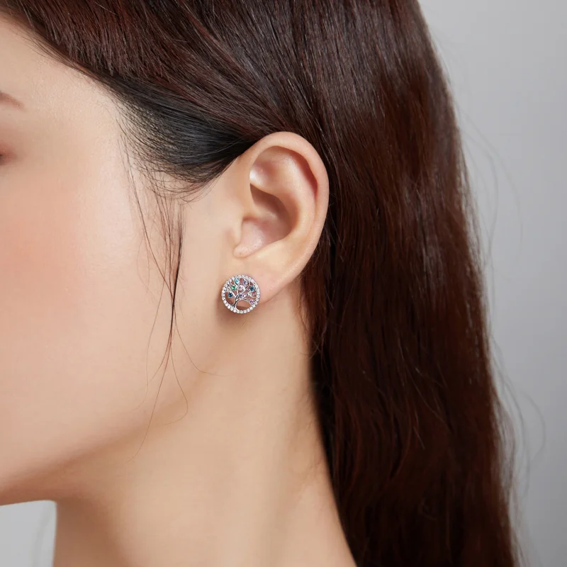 (Bild für) Pandora Ohrstecker Lebensbaum - BSE497 - Ansicht 6