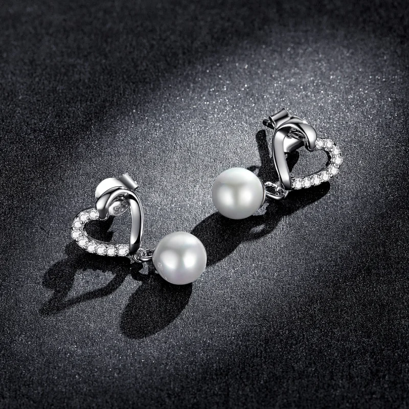 (Bild für) Pandora Style Love Muschelperlen-Elegante Ohrstecker - BSE552 - Ansicht 5