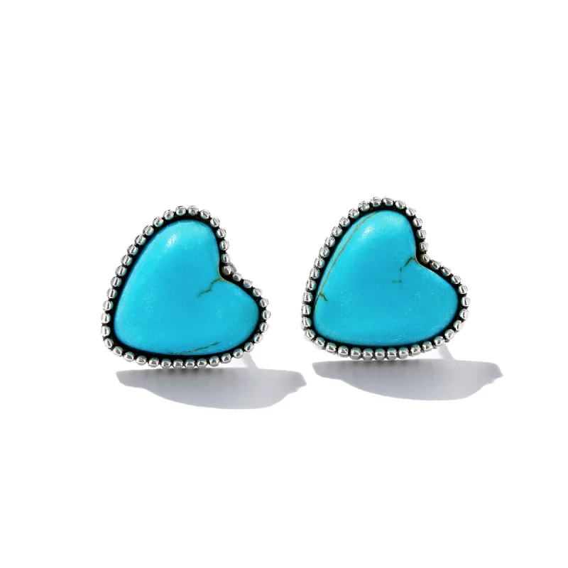(Bild für) Pandora Style Love Türkis Ohrstecker - BSE591 - Ansicht 2