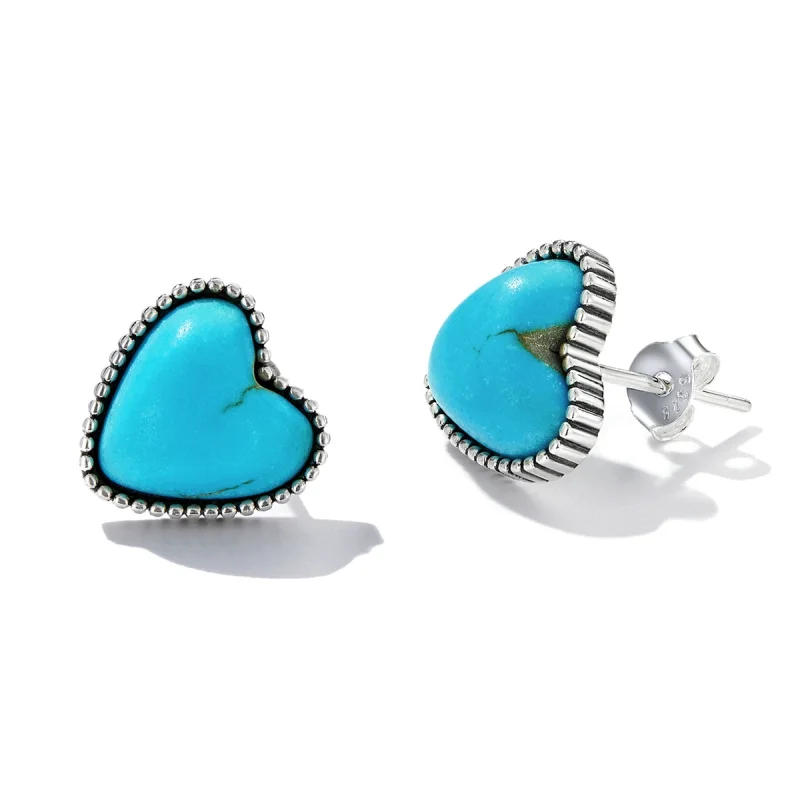(Bild für) Pandora Style Love Türkis Ohrstecker - BSE591 - Ansicht 3