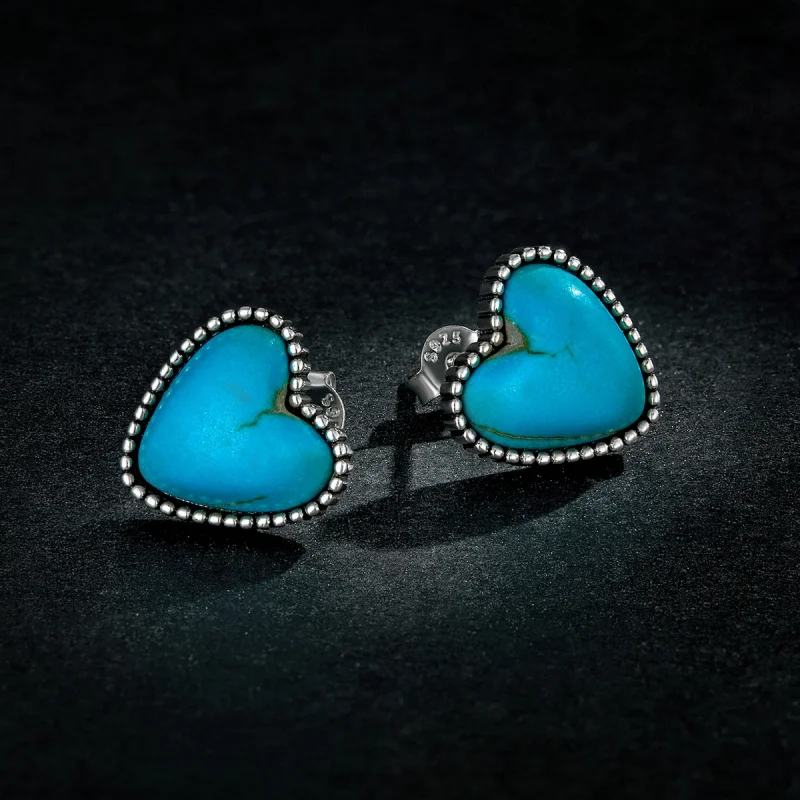 (Bild für) Pandora Style Love Türkis Ohrstecker - BSE591 - Ansicht 5