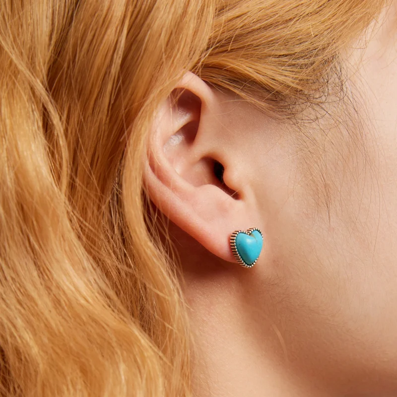 (Bild für) Pandora Style Love Türkis Ohrstecker - BSE591 - Ansicht 8