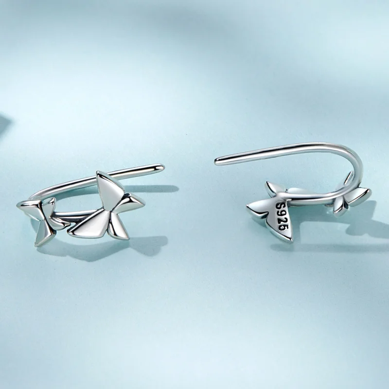 (Bild für) Schmetterlings-Ohrstecker im Pandora-Stil - SCE1501 - Ansicht 4