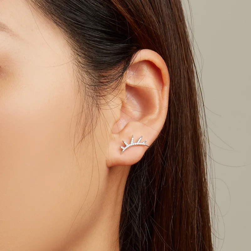 (Bild für) Wimpern-Ohrstecker im Pandora-Stil - BSE681 - Ansicht 6