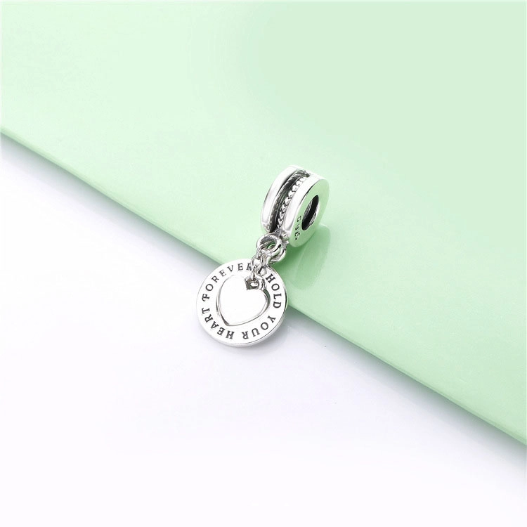 (Bild für) PANDORA „Hold Your Heart“-Charm mit geteiltem Anhänger - 798115 - Ansicht 2