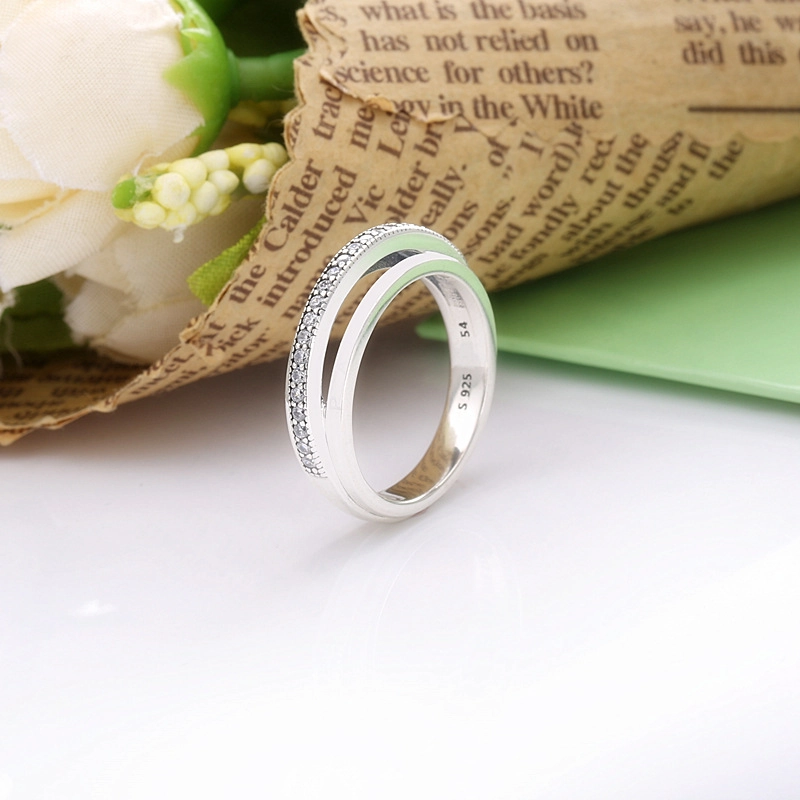 (Bild für) Dreifacher Pave Ring Pandora - 199040C01 - Ansicht 2