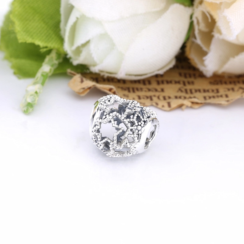 (Bild für) PANDORA Charm mit durchbrochenem Herz und Perlensternen - 798462C00 - Ansicht 2
