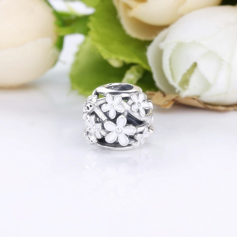 (Bild für) PANDORA Durchbrochener Gänseblümchen-Charm aus Silber - 788772C02 - Ansicht 2