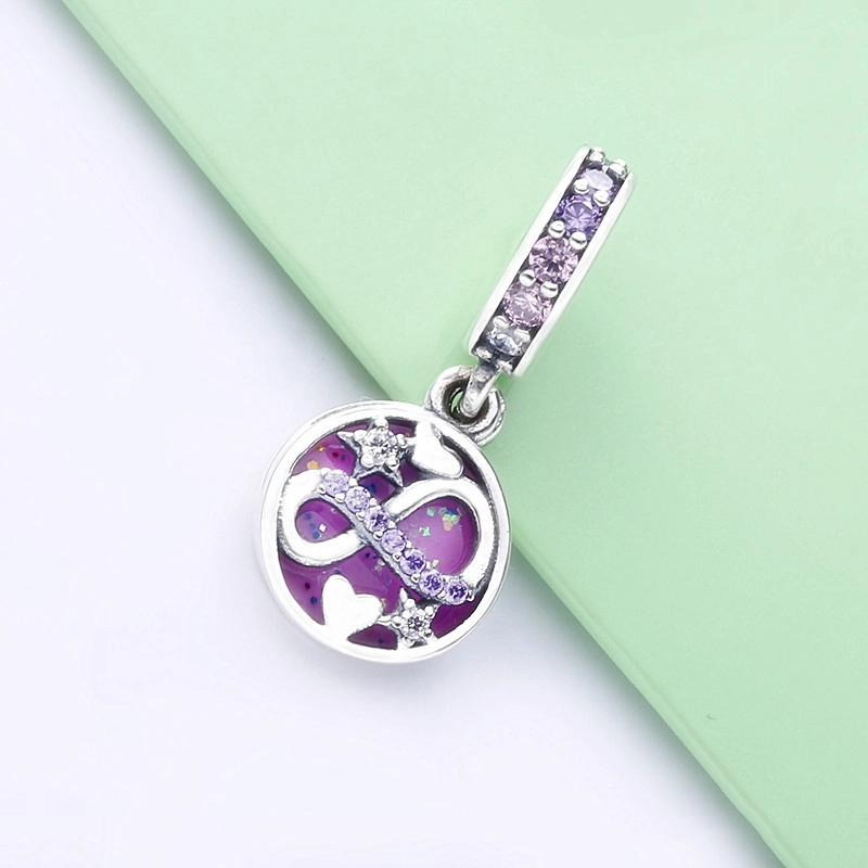 (Bild für) PANDORA glitzernder Infinity-Herz- und Stern-Anhänger - 798829C01 - Ansicht 2