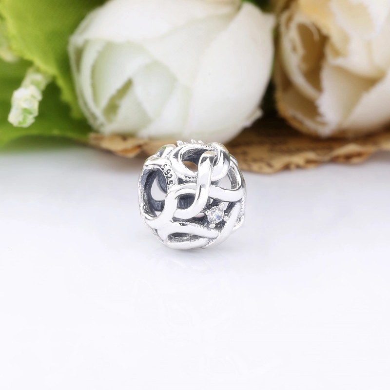 (Bild für) PANDORA Openwork Woven Infinity Charm - 798824C01 - Ansicht 5