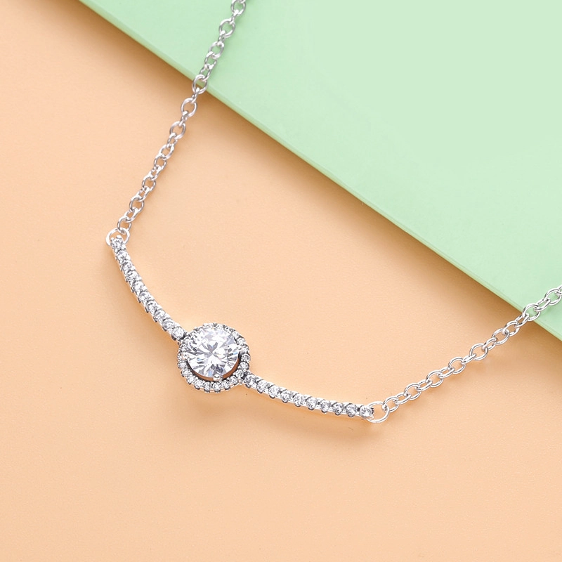 (Bild für) PANDORA Runde Glitzer-Halskette - 398490C01 - Ansicht 2