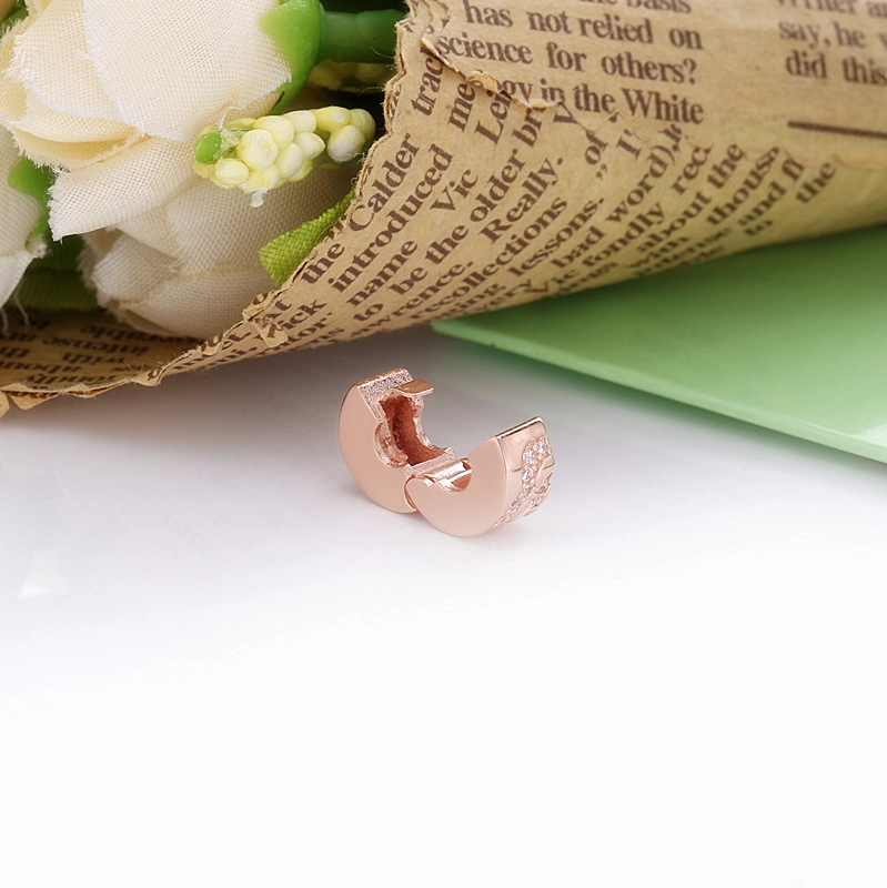 (Bild für) PANDORA Spacer-Clip-Charm mit Fächermuster in Rosa - 788153C01 - Ansicht 5