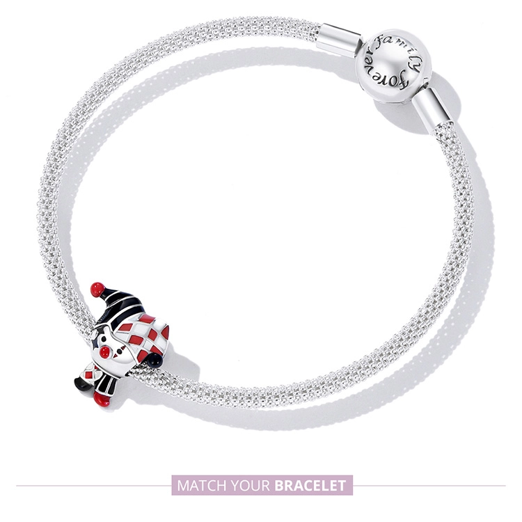 (Bild für) Poker-Clown-Charm im Pandora-Stil - SCC2237 - Ansicht 8